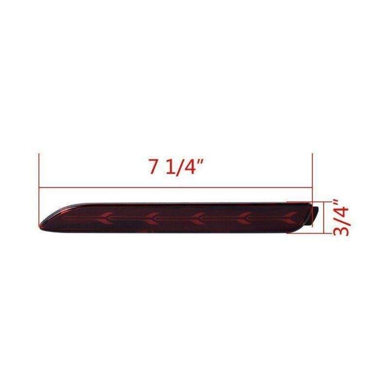 2X Rear Bumper Reflector Light Turn Signal Brake Lamp for Toyota Venza 2009-2015