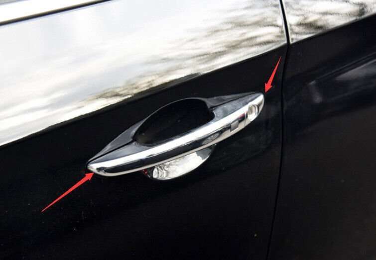 For Hyundai Sonata 2015~2019 Style Carbon Fiber Outside Door Handle Cover Trim