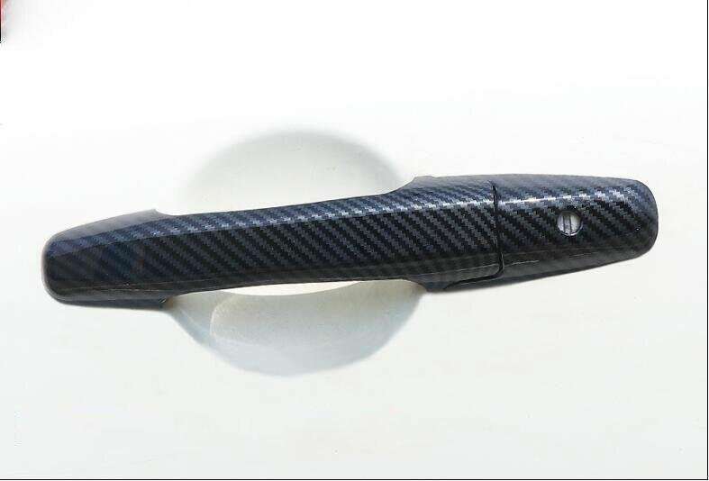 Carbon Fiber Exterior Side Door Handle Cover Trim For Honda Civic 8th 2006-2011