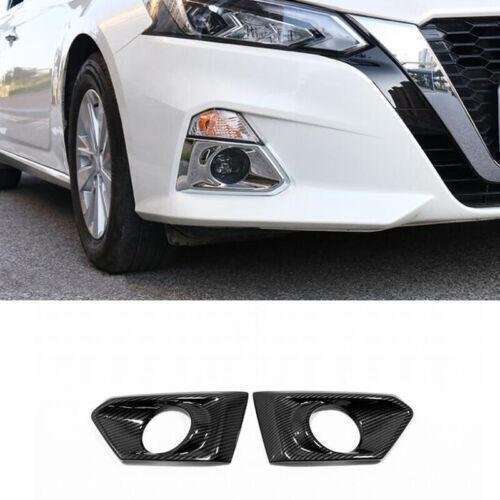 Fit For Nissan Teana Altima 2019-2020 Carbon Fiber Car Front Fog Lamp Cover Trim