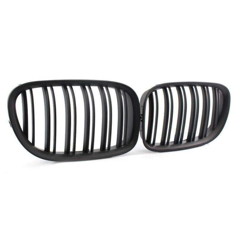 Fit For BMW 7 Series F01 F02 730LI 740L 09-15 Dual Slat Grill Matte Black Grille