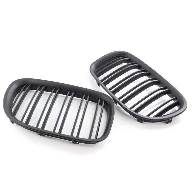 Fit For BMW 7 Series F01 F02 730LI 740L 09-15 Dual Slat Grill Matte Black Grille