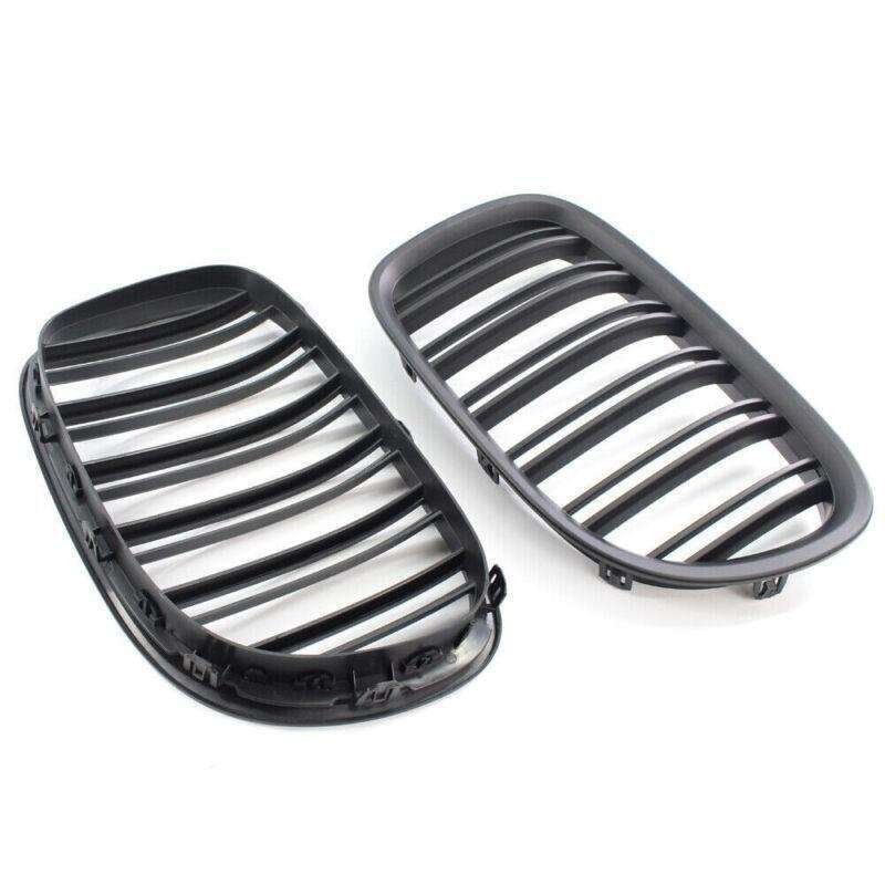 Fit For BMW 7 Series F01 F02 730LI 740L 09-15 Dual Slat Grill Matte Black Grille