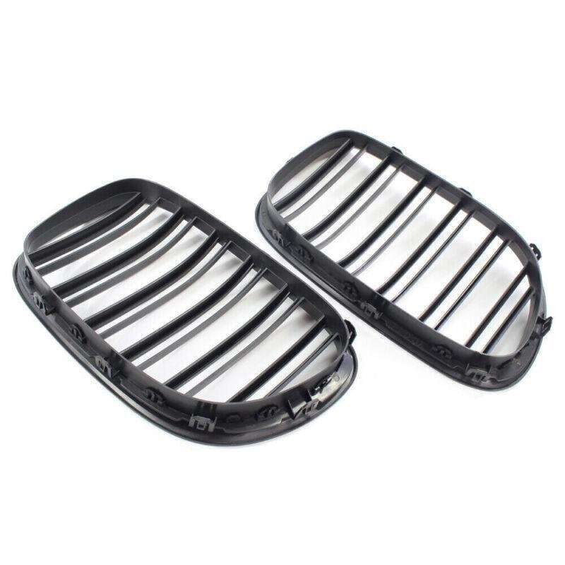 Fit For BMW 7 Series F01 F02 730LI 740L 09-15 Dual Slat Grill Matte Black Grille