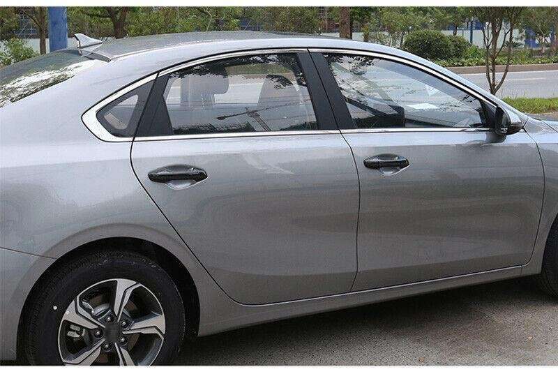 For Kia Forte K3 2019-2022 Carbon Fiber Side Smart Door Handle Cover Trim 8pcs