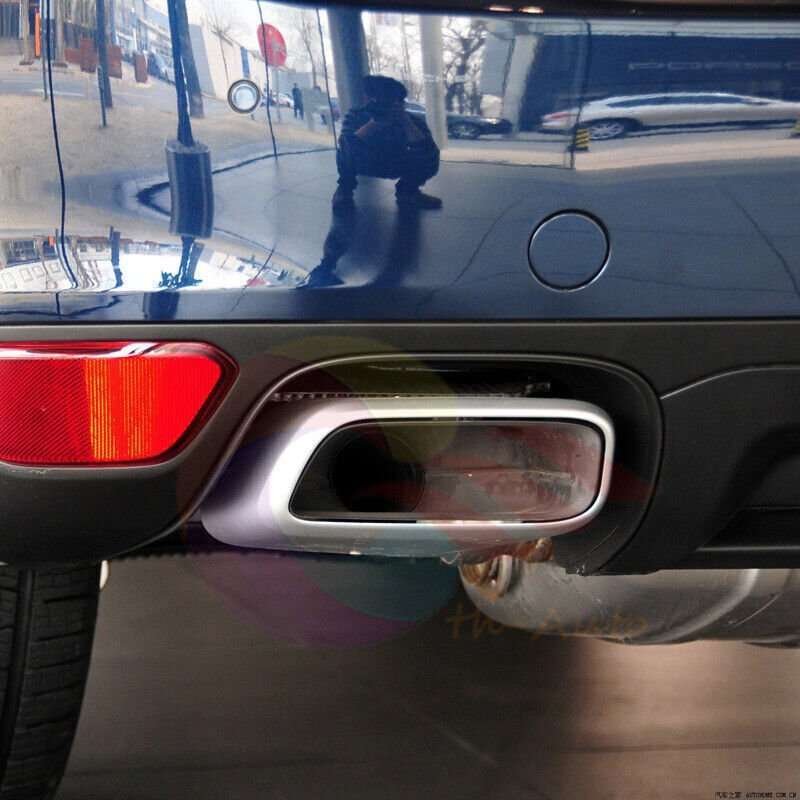 LH + RH Unpainted Rear Bumper Tow Hook Cover Cap For Porsche Cayenne 92A 11-14