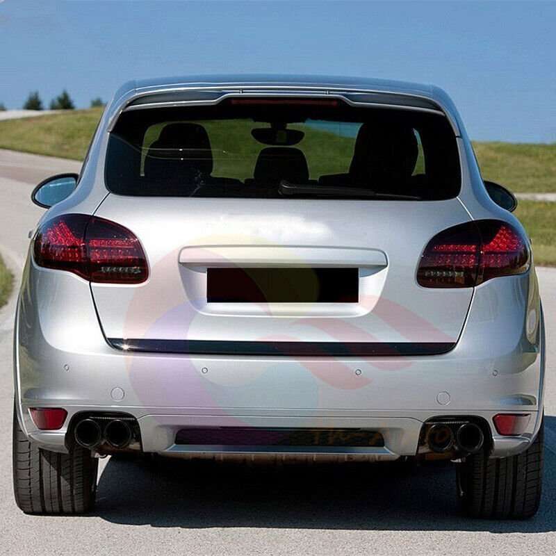 LH + RH Unpainted Rear Bumper Tow Hook Cover Cap For Porsche Cayenne 92A 11-14