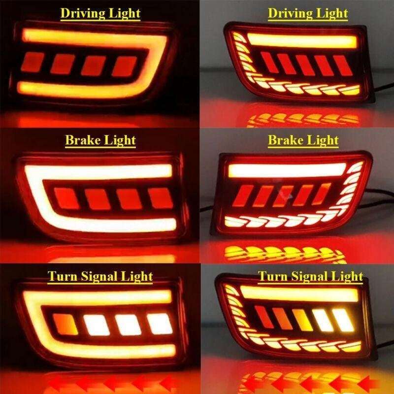 Red Rear Bumper Brake Light For Toyota Land Cruiser Prado LC120 03-09 Pair A