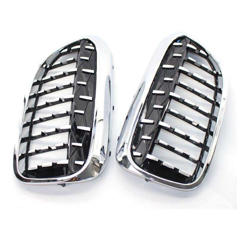 Fit For G30 G38 5-Series 535i 525i 2017-2019 Diamond Chrome Kindey Grill Grille