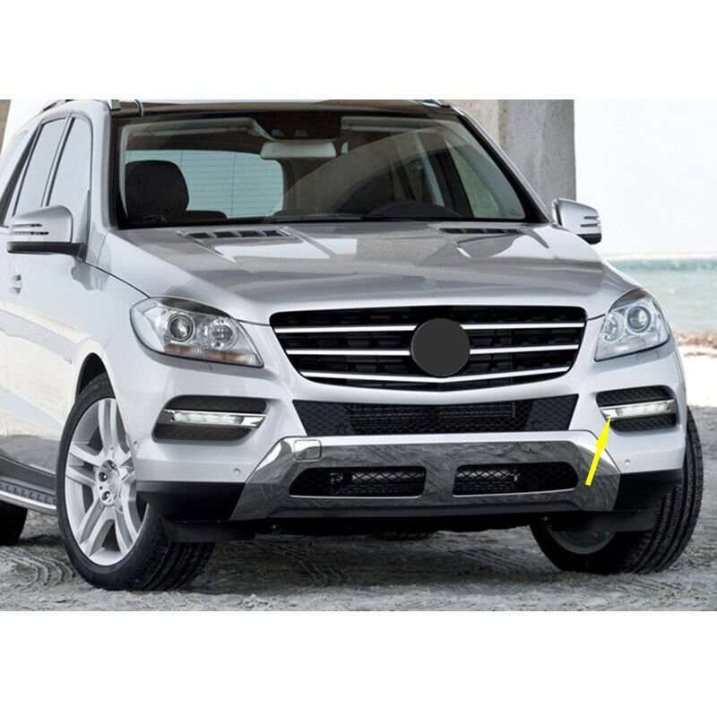 Fog Lamp Chrome Trim Molding Left Driver Fit For 2012-2015 Mercedes W166 ML350