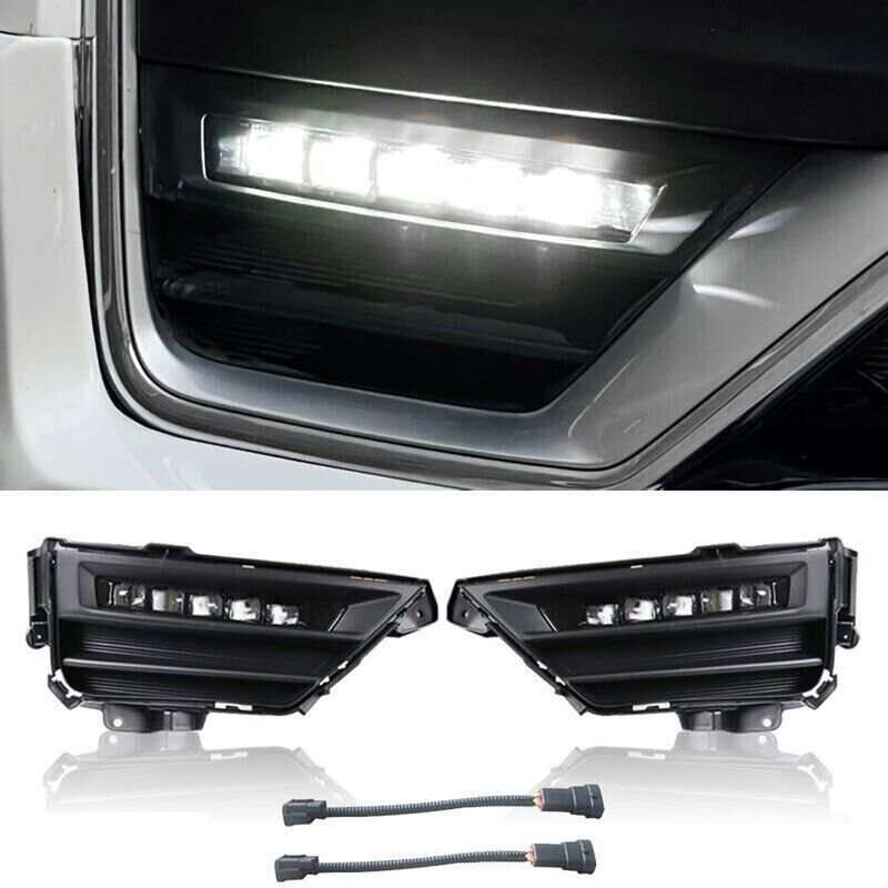 LED DRL DRIVING FOG LIGHT LAMP WHITE COLOR W/SWITCH FOR HONDA CRV CR-V 2020-2022