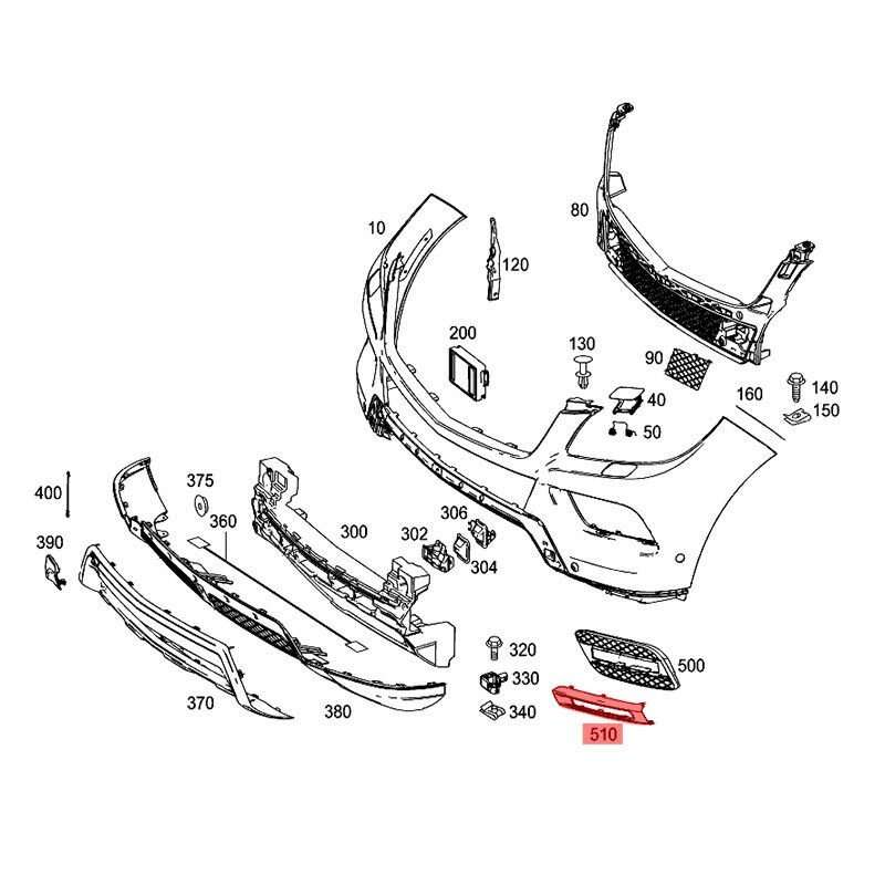 Fog Lamp Chrome Trim Molding Left Driver Fit For 2012-2015 Mercedes W166 ML350