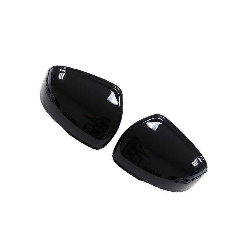 For Volvo V60 2020-2023 Painted Black Car Rearview Mirror Cover Trim Decor 2PCS