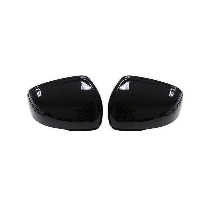 For Volvo V60 2020-2023 Painted Black Car Rearview Mirror Cover Trim Decor 2PCS