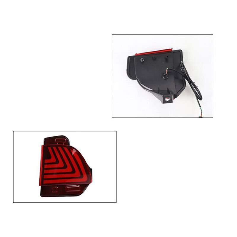 2PCS LED Rear Bumper Light Rear Fog Lamp Brake Signal For 2016-2021 Lexus LX570