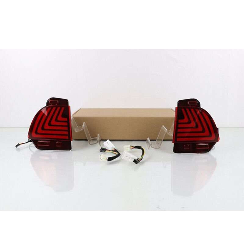 2PCS LED Rear Bumper Light Rear Fog Lamp Brake Signal For 2016-2021 Lexus LX570