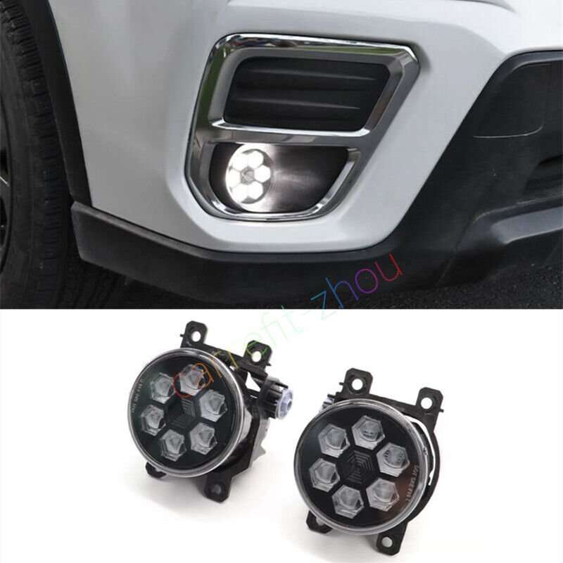 For Subaru Forester 2019-2024 LED WHITE LIGHT FRONT BUMPER FOG LAMP LIGHT 2PCS