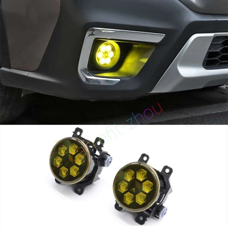 For Subaru Forester 2019-2024 LED WHITE LIGHT FRONT BUMPER FOG LAMP LIGHT 2PCS