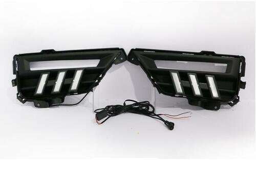 For Honda CRV CR-V 2020-2022 Led DRL Front Fog Light Lamp 2-Color Turn Signal