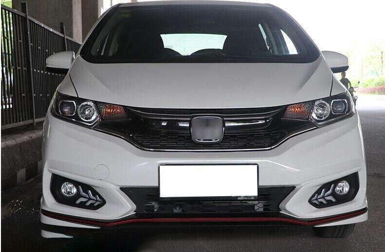 Led DRL Front Fog Light Lamp Steering 2-Color Trim For Honda Fit Jazz 2018-20 2X