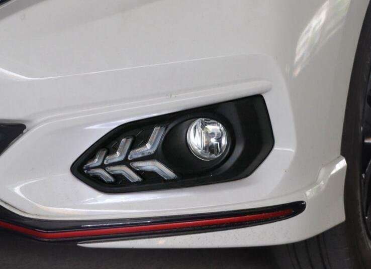 Led DRL Front Fog Light Lamp Steering 2-Color Trim For Honda Fit Jazz 2018-20 2X