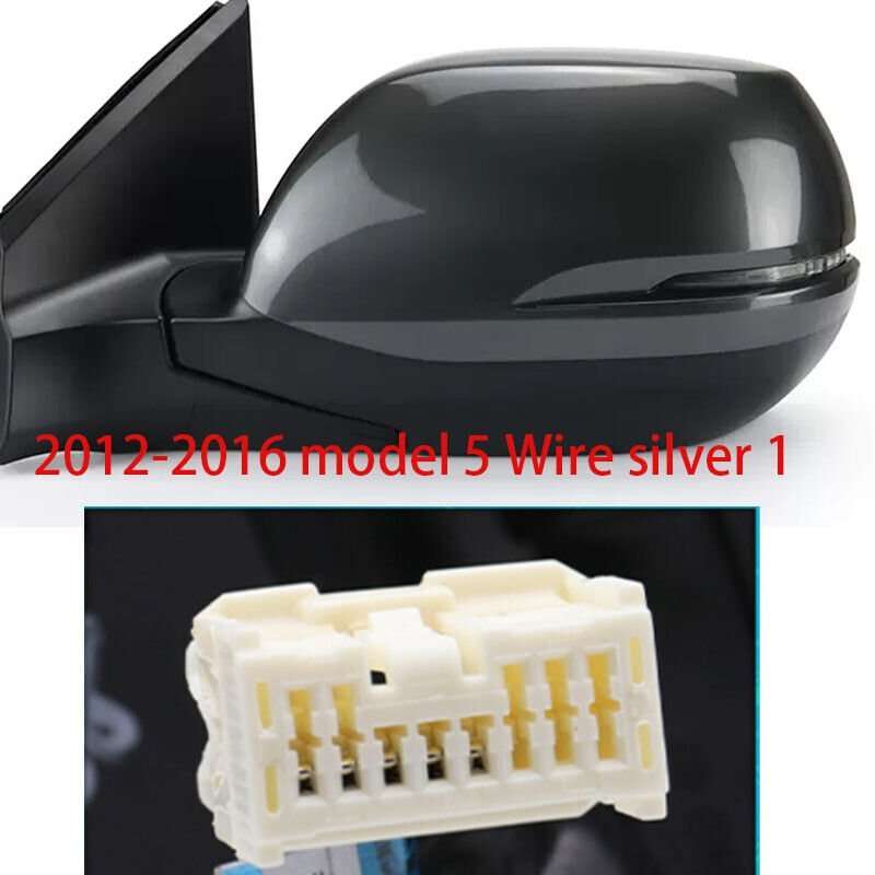 Silver Right for Honda CRV 2012-16 rearview mirror Assembly 5 lines Lens Heating