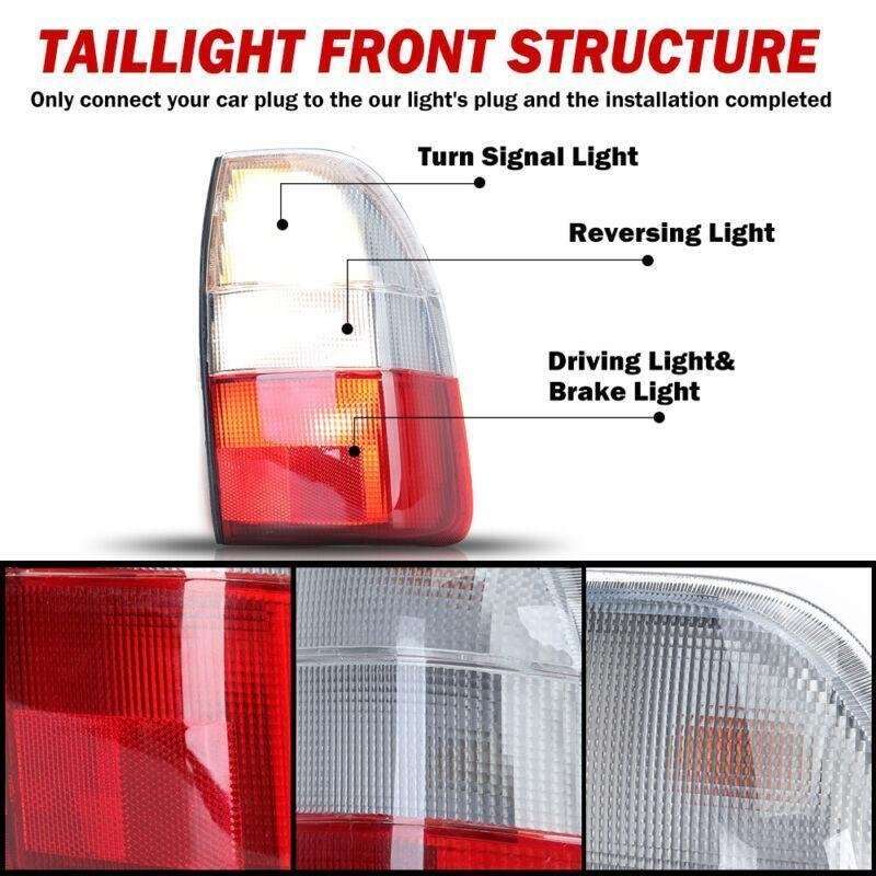 1PCS Right White Rear Lamp Tail Light For Mitsubishi Strada L200 MK4 1995-2006