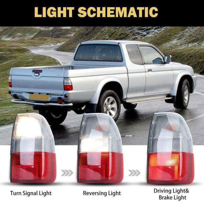 1PCS Right White Rear Lamp Tail Light For Mitsubishi Strada L200 MK4 1995-2006