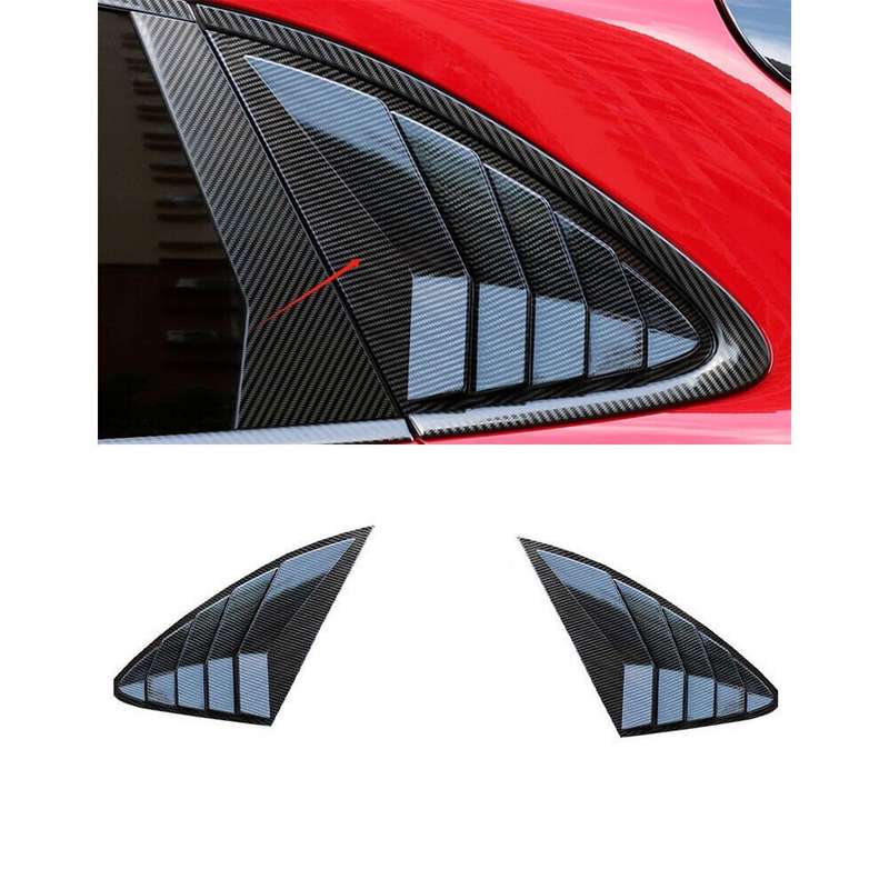For Porsche Macan 2015-2022 ABS Carbon Fiber Side Vent Window Scoop Louver Trim