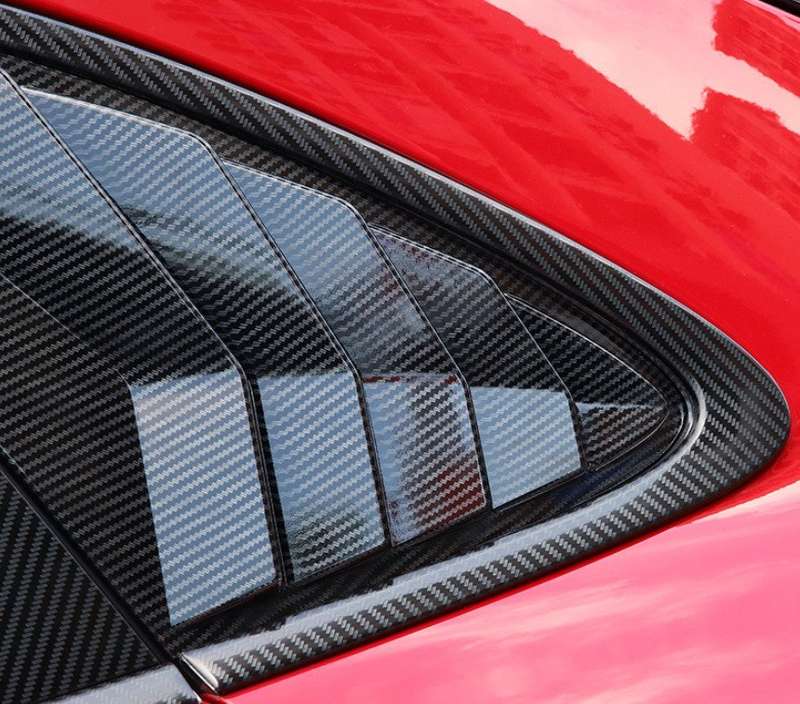 For Porsche Macan 2015-2022 ABS Carbon Fiber Side Vent Window Scoop Louver Trim