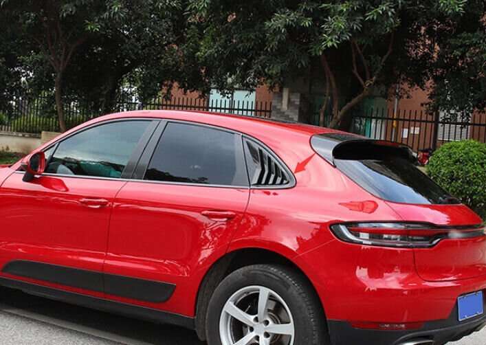 For Porsche Macan 2015-2022 ABS Carbon Fiber Side Vent Window Scoop Louver Trim