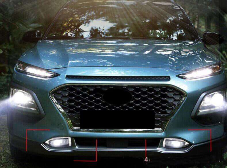Front Bumper Fog lamp Light Complete Kit For Hyundai Kona 2018 2019-2021