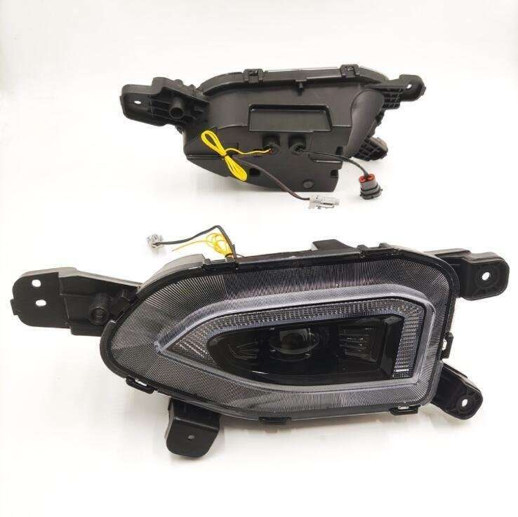 Front Bumper Fog lamp Light Complete Kit For Hyundai Kona 2018 2019-2021