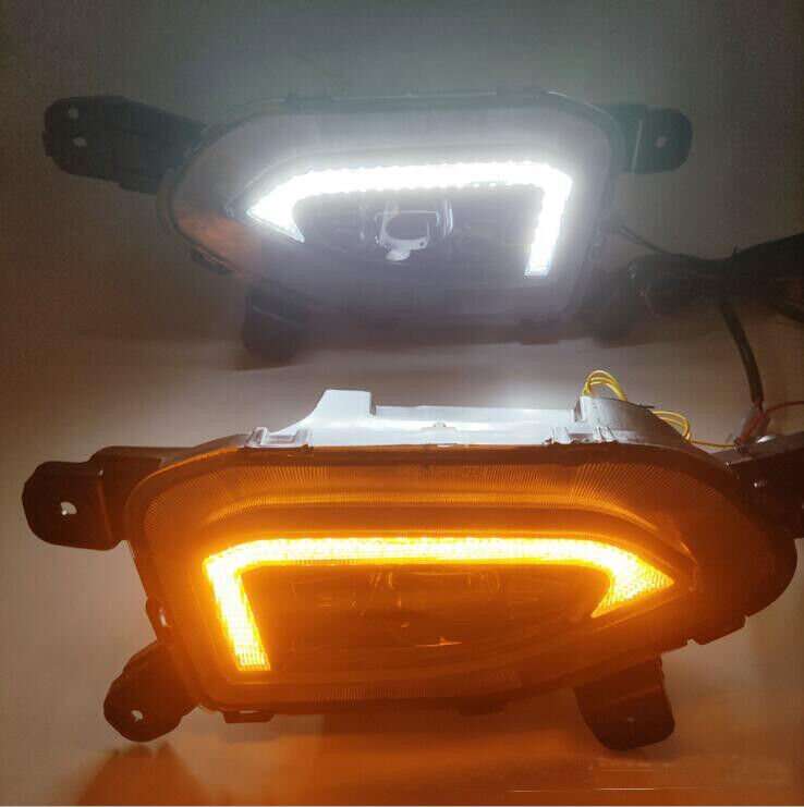 Front Bumper Fog lamp Light Complete Kit For Hyundai Kona 2018 2019-2021