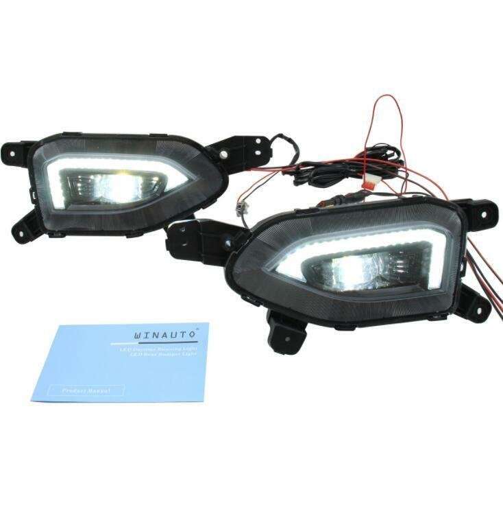 Front Bumper Fog lamp Light Complete Kit For Hyundai Kona 2018 2019-2021
