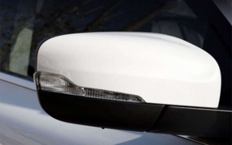 For Volvo XC60 2015-2017 Pearl White ABS Car Side Mirror Cover Cap Replace 2PCS