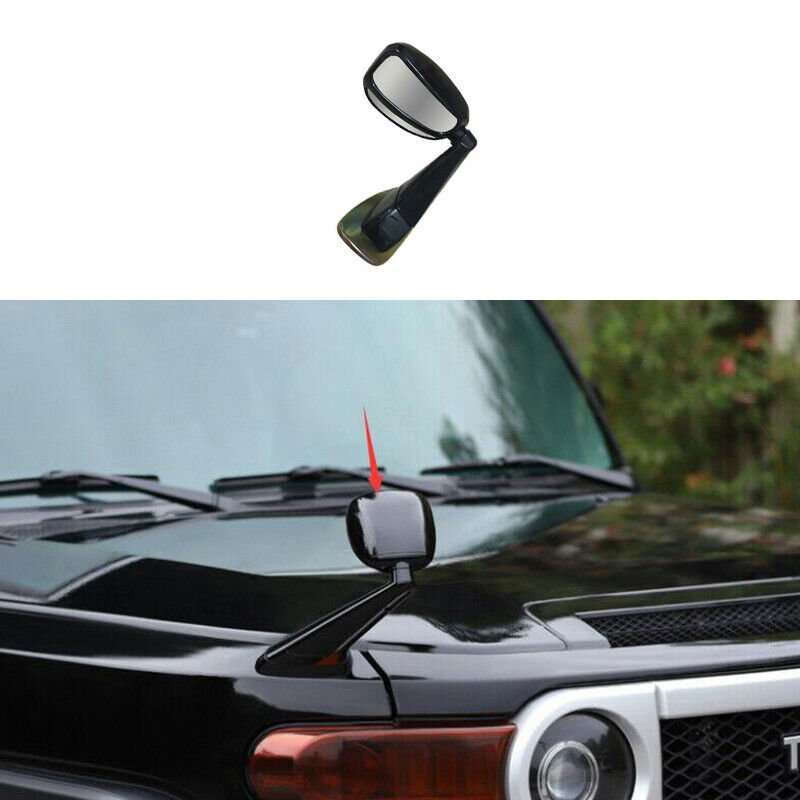 Black Right Side Engine Hood Fender Rearview Mirror For Toyota FJ Cruiser 2007+
