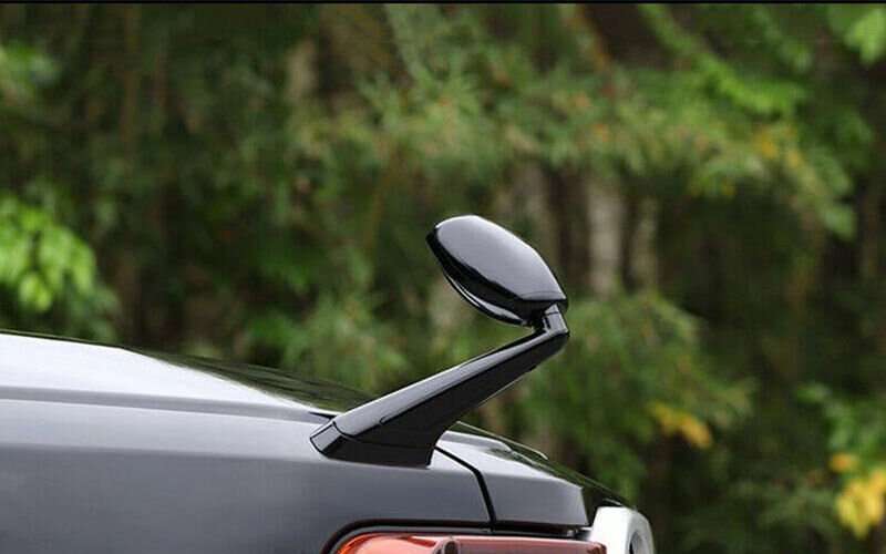 Black Right Side Engine Hood Fender Rearview Mirror For Toyota FJ Cruiser 2007+