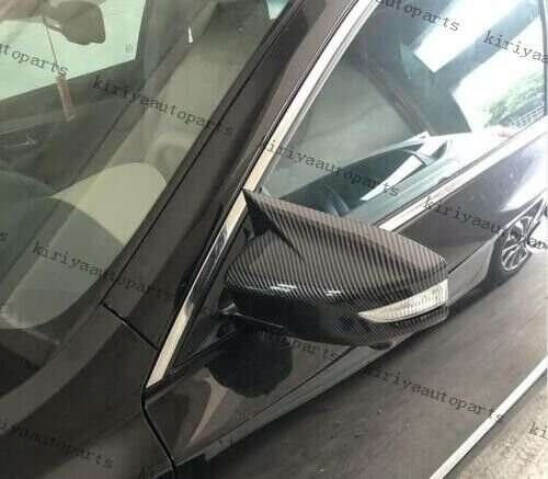 Carbon Fiber FOR NISSAN SENTRA 2017-2019 Rear Ox horn side mirror cover trim 2PC