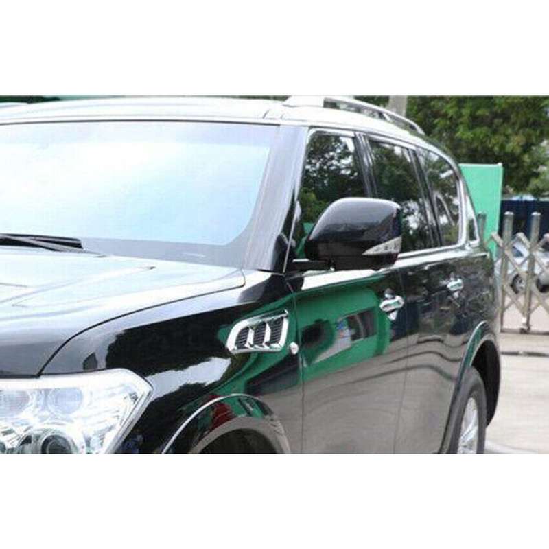 For Nissan Armada 2017-2023 Carbon Fiber Side Rearview Mirror Caps Cover trim