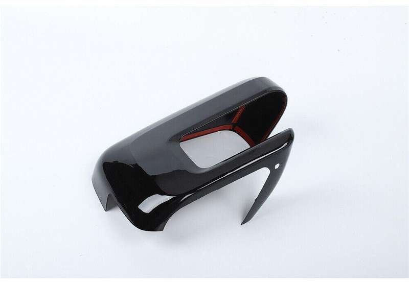 2¡ÁBlack ABS Exterior Side Rearview Mirror Caps Cover Fit For Ford F150 2021 2022