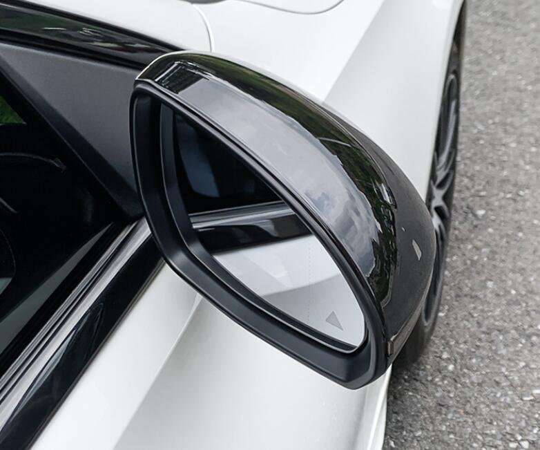 Fit For Benz EQE EQS 2022-2023 Gloss Black Rear View Side Mirror Cover Trim 2PCS