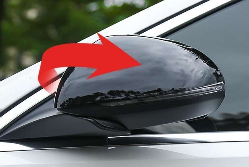 Fit For Benz EQE EQS 2022-2023 Gloss Black Rear View Side Mirror Cover Trim 2PCS