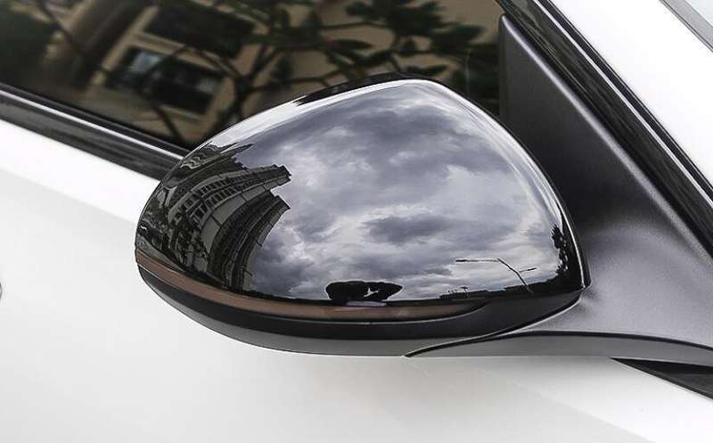 Fit For Benz EQE EQS 2022-2023 Gloss Black Rear View Side Mirror Cover Trim 2PCS