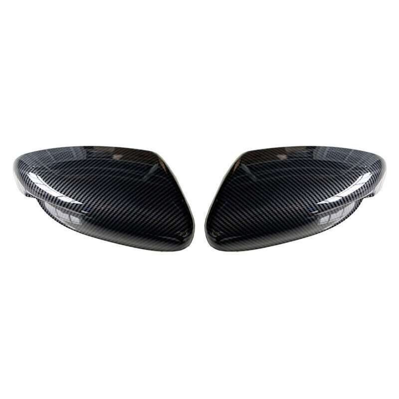 For Kia Forte 14-18 Carbon Fiber Style Door Side Rear View Mirror Cover Trim 2PC