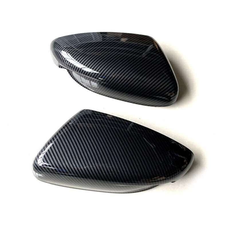 For Kia Forte 14-18 Carbon Fiber Style Door Side Rear View Mirror Cover Trim 2PC