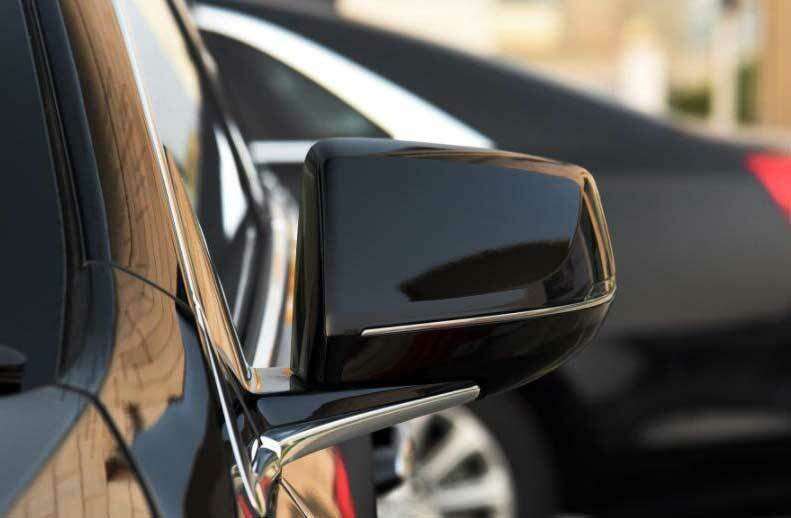 For Cadillac XTS 2013-2019 Black Exterior Rear View Mirror Cover Trim Replace