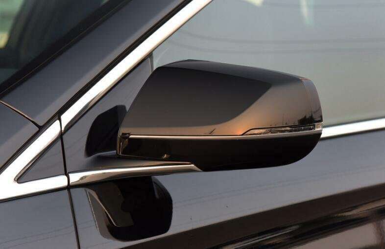 For Cadillac XTS 2013-2019 Black Exterior Rear View Mirror Cover Trim Replace