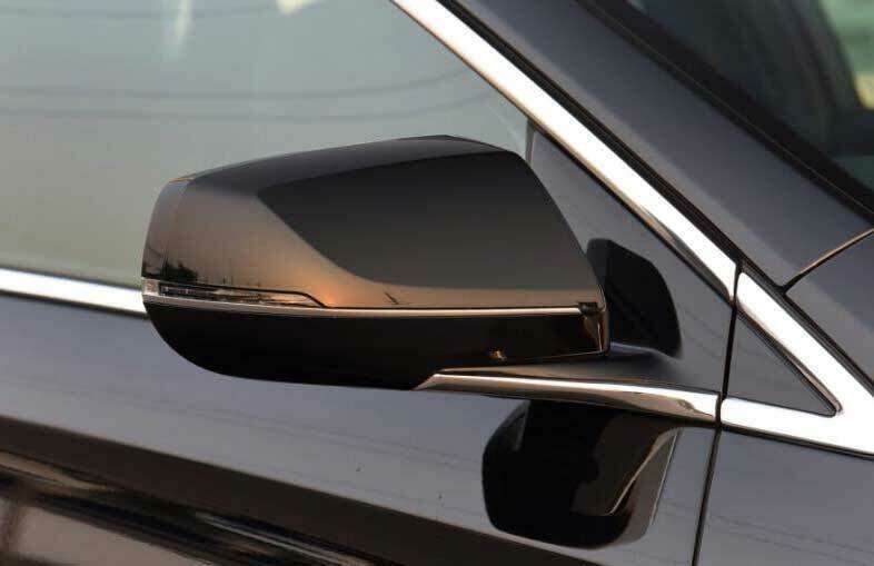 For Cadillac XTS 2013-2019 Black Exterior Rear View Mirror Cover Trim Replace