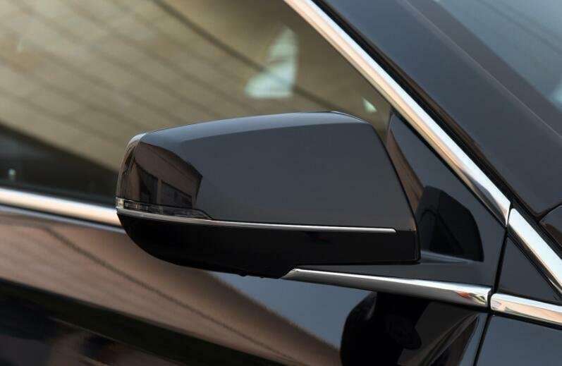 For Cadillac XTS 2013-2019 Black Exterior Rear View Mirror Cover Trim Replace